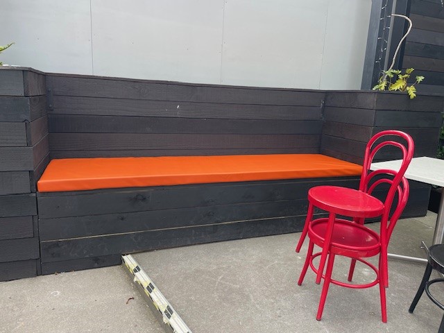 Orange Bench Seat
